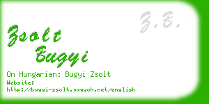 zsolt bugyi business card